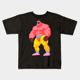 Big Foot Wrestler Kids T-Shirt
